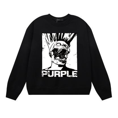 Purple 2025  Men's Long-Sleeve T-shirt Sweatshirt 1144