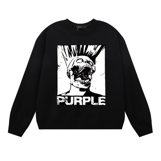 Purple 2025  Men's Long-Sleeve T-shirt Sweatshirt 1144