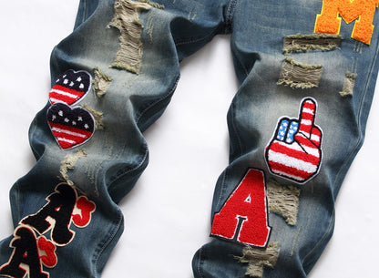 Fashion Casual Denim Pants 897#