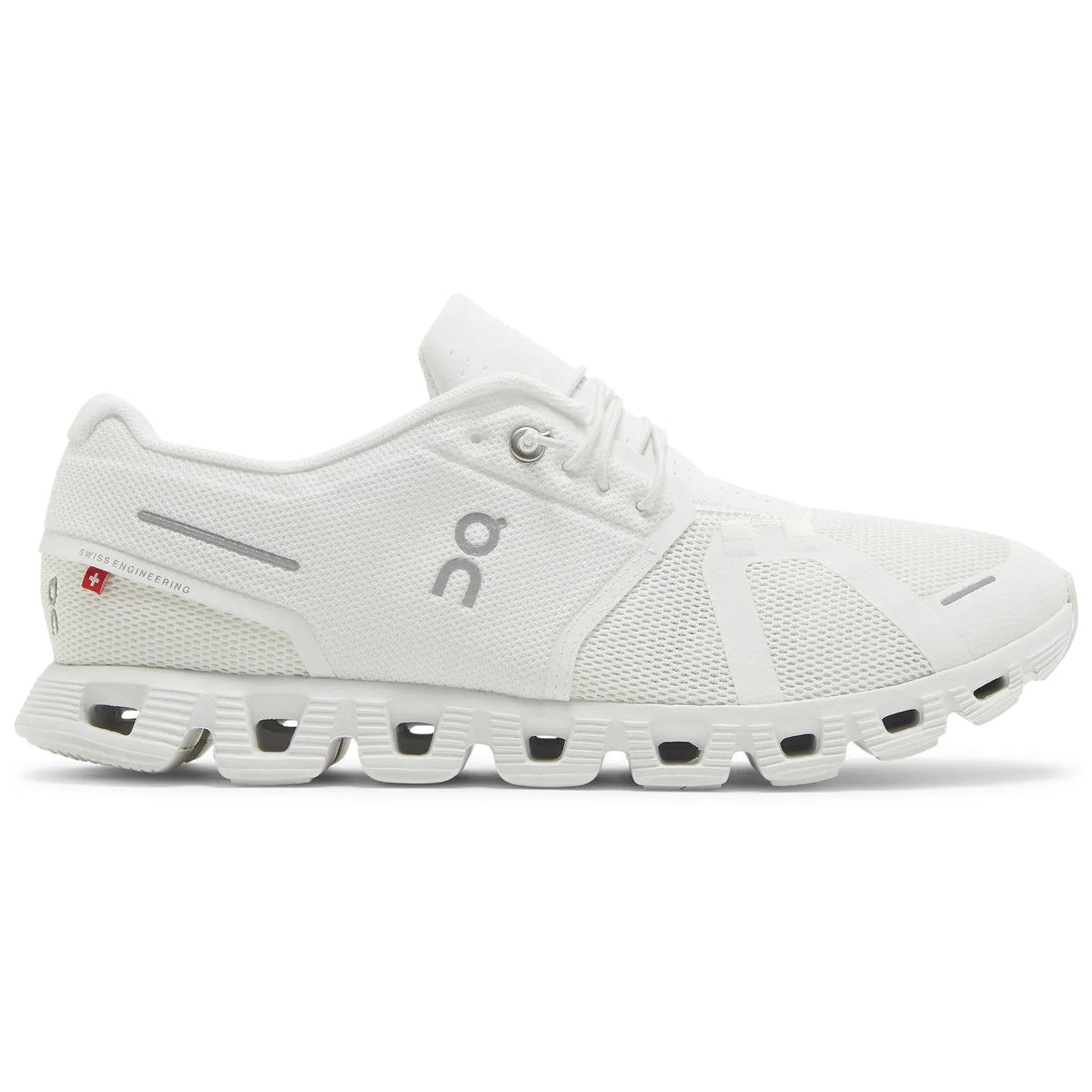On Cloud 5 All White Sneakers