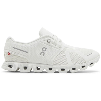 On Cloud 5 All White Sneakers