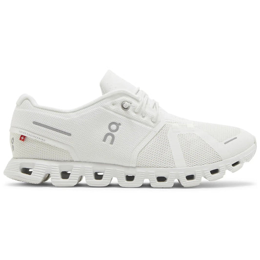 On Cloud 5 All White Sneakers