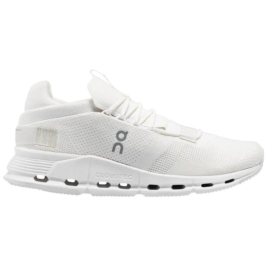 On Cloudnova Undyed White Sneakers