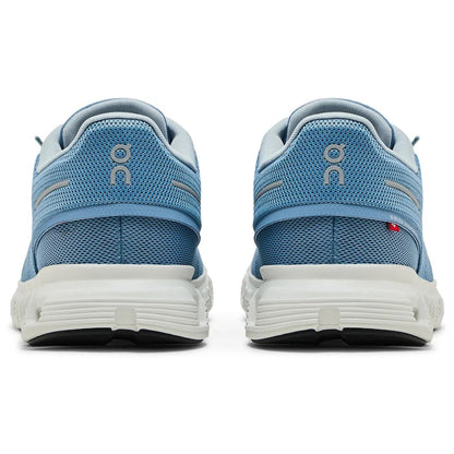 On Cloud 6 Chambray White Running Shoes