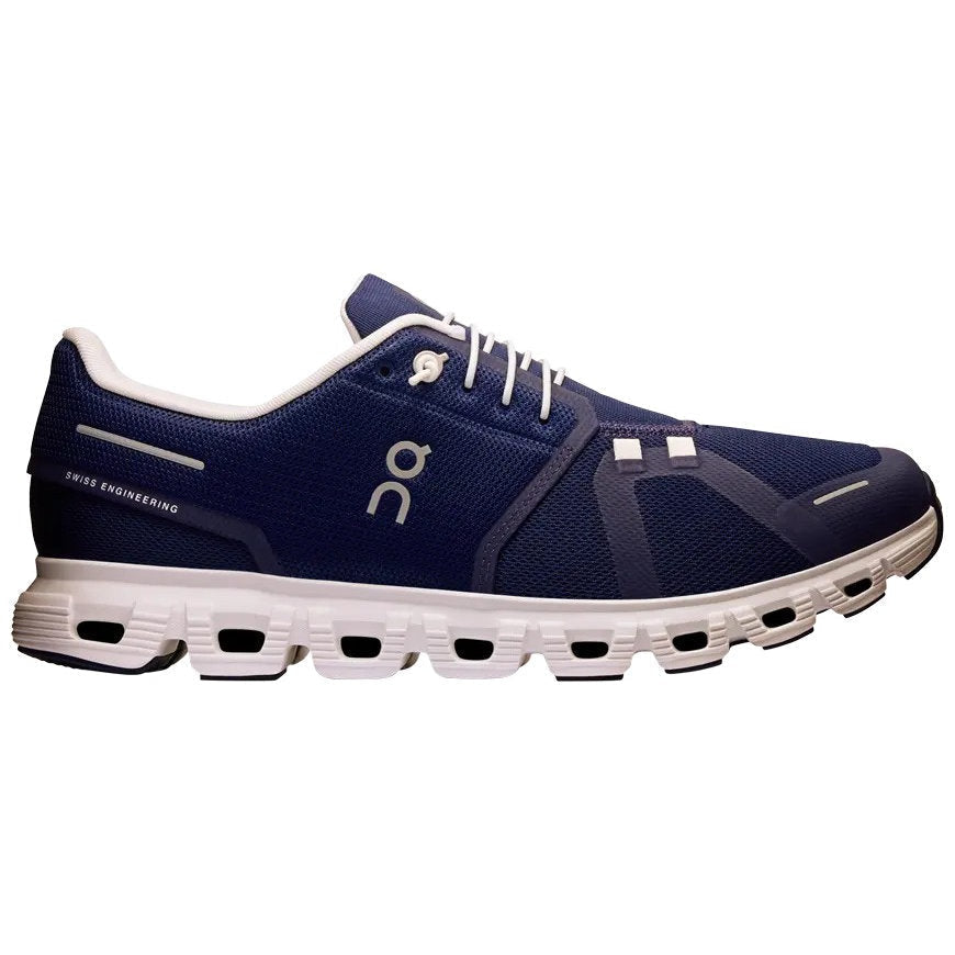On Cloud 6 Midnight White Running Shoes