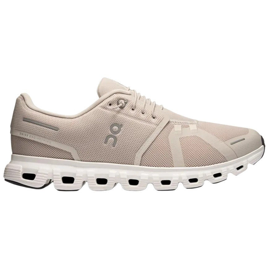 On Cloud 6 Pearl White Running Shoes