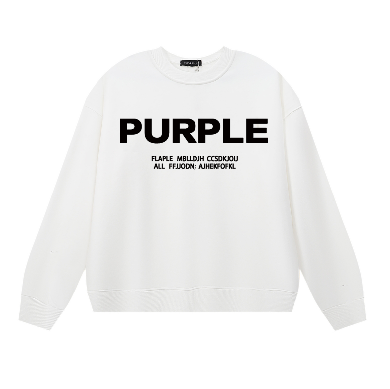 Purple 2025  Men's Long-Sleeve T-shirt Sweatshirt 1142