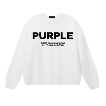 Purple 2025  Men's Long-Sleeve T-shirt Sweatshirt 1142