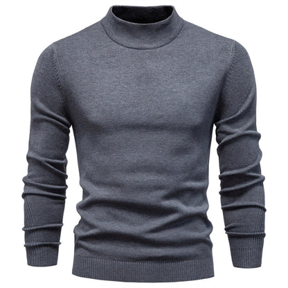 Men's Mockneck Pullover Sweater