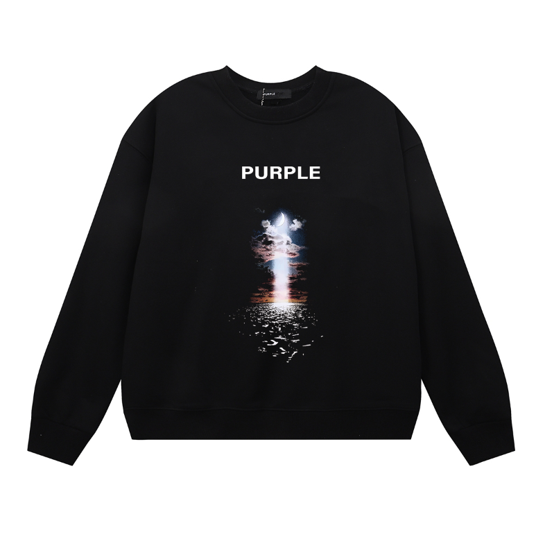 Purple 2025  Men's Long-Sleeve T-shirt Sweatshirt 1139