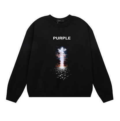 Purple 2025  Men's Long-Sleeve T-shirt Sweatshirt 1139