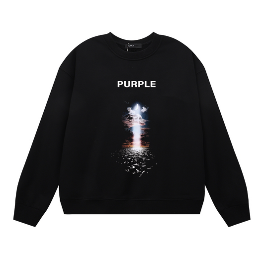 Purple 2025  Men's Long-Sleeve T-shirt Sweatshirt 1139