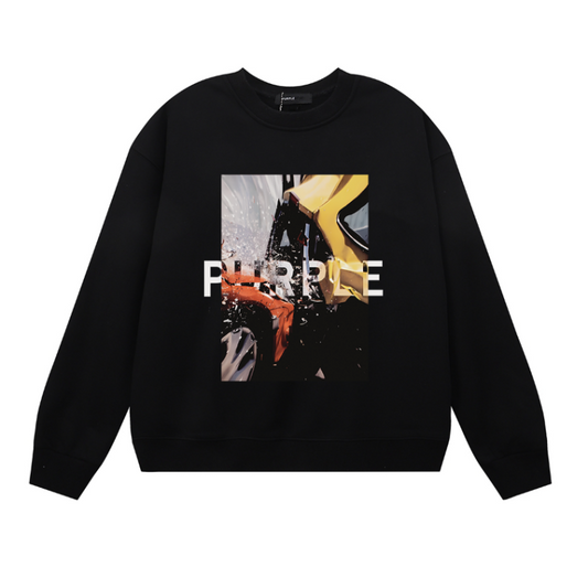 Purple 2025  Men's Long-Sleeve T-shirt Sweatshirt 1123