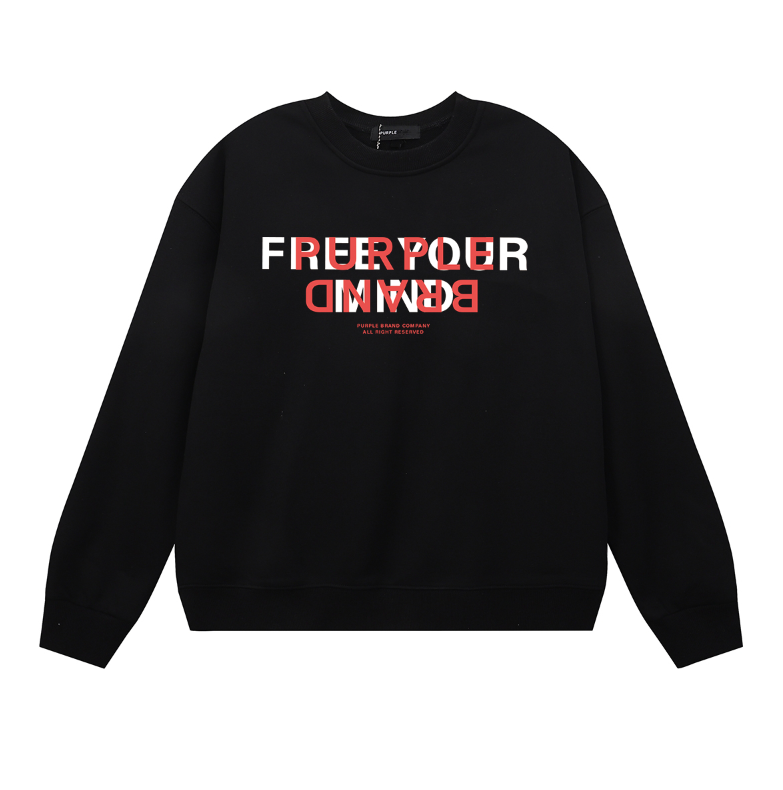 Purple 2025  Men's Long-Sleeve T-shirt Sweatshirt 1132