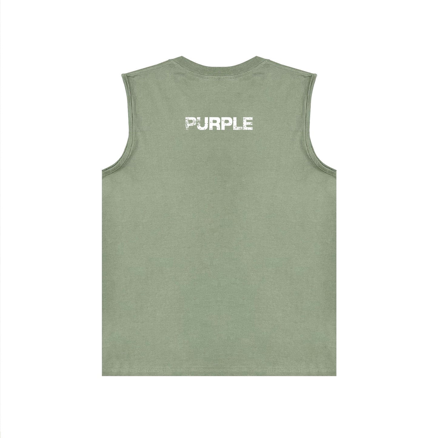 PURPLE-Purple Sleeveless T-Shirt  BPUR099#