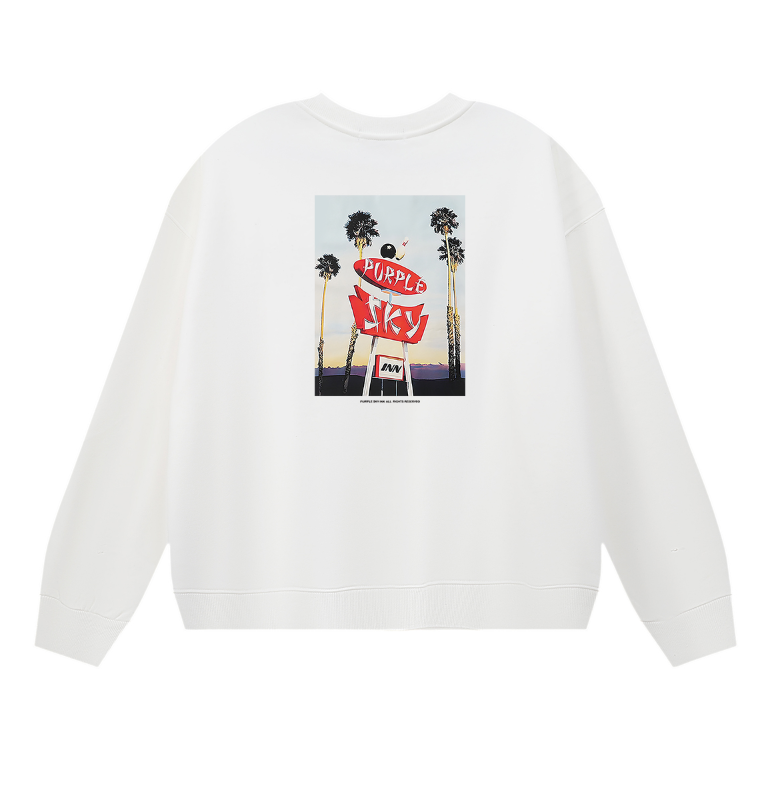 Purple 2025  Men's Long-Sleeve T-shirt Sweatshirt 1150