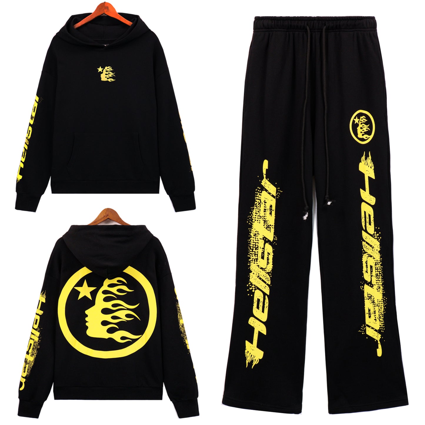 HE Studios 2025 New Hoodie and Pants Set 5658