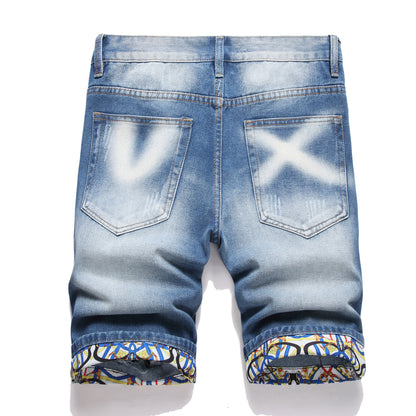 Men's  Jean Shorts 660#
