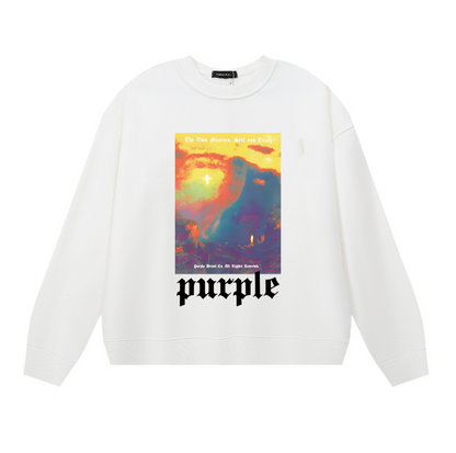 Purple 2025  Men's Long-Sleeve T-shirt Sweatshirt 1137