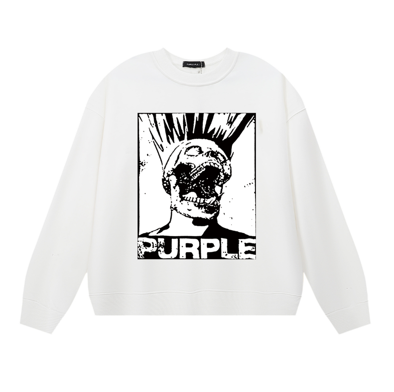 Purple 2025  Men's Long-Sleeve T-shirt Sweatshirt 1144