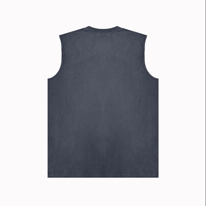 PURPLE-Purple Sleeveless T-Shirt  BPUR086#