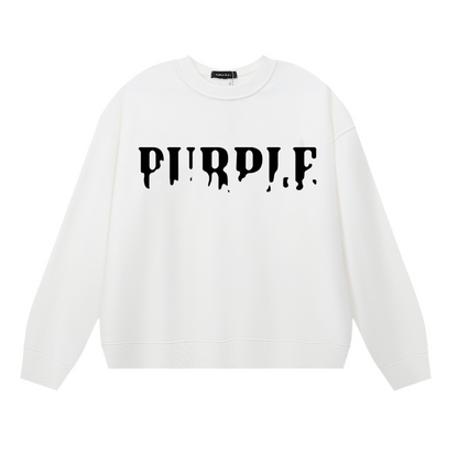 Purple 2025  Men's Long-Sleeve T-shirt Sweatshirt 1142