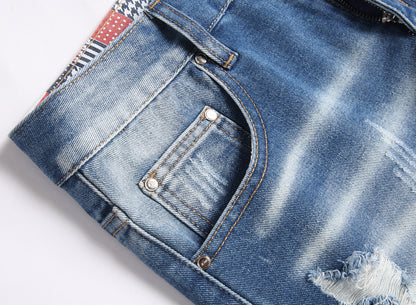 Men's  Jean Shorts 660#