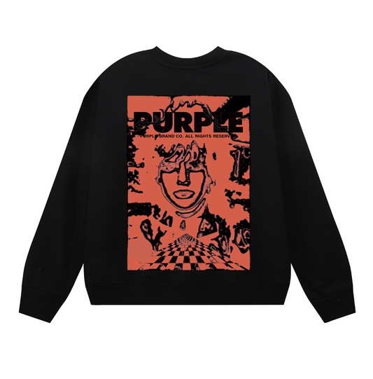 Purple 2025  Men's Long-Sleeve T-shirt Sweatshirt 1152