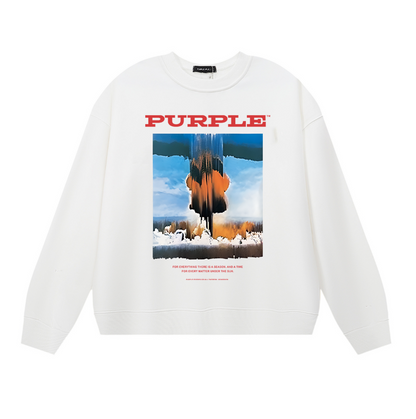 Purple 2025  Men's Long-Sleeve T-shirt Sweatshirt 1149
