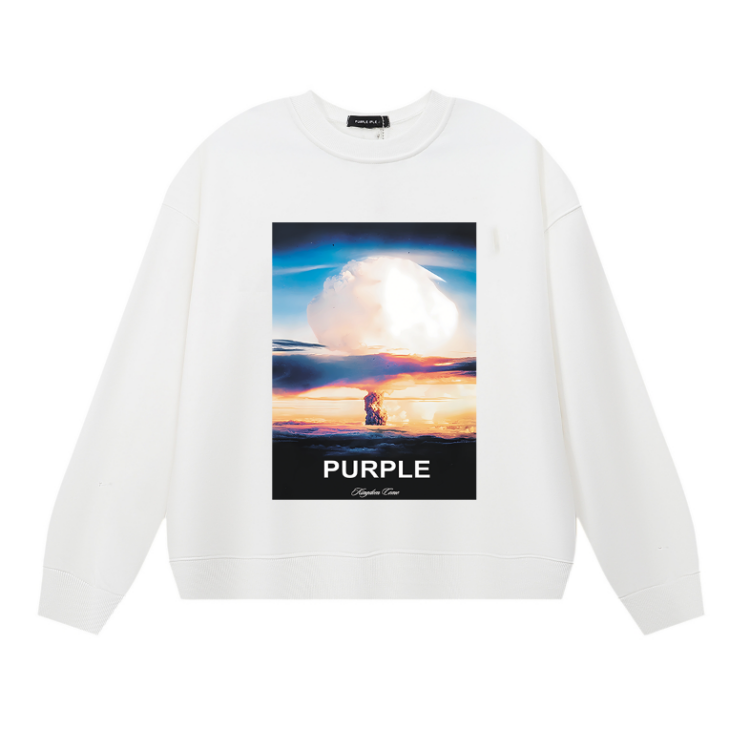 Purple 2025  Men's Long-Sleeve T-shirt Sweatshirt 1124