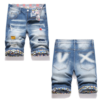Men's  Jean Shorts 660#