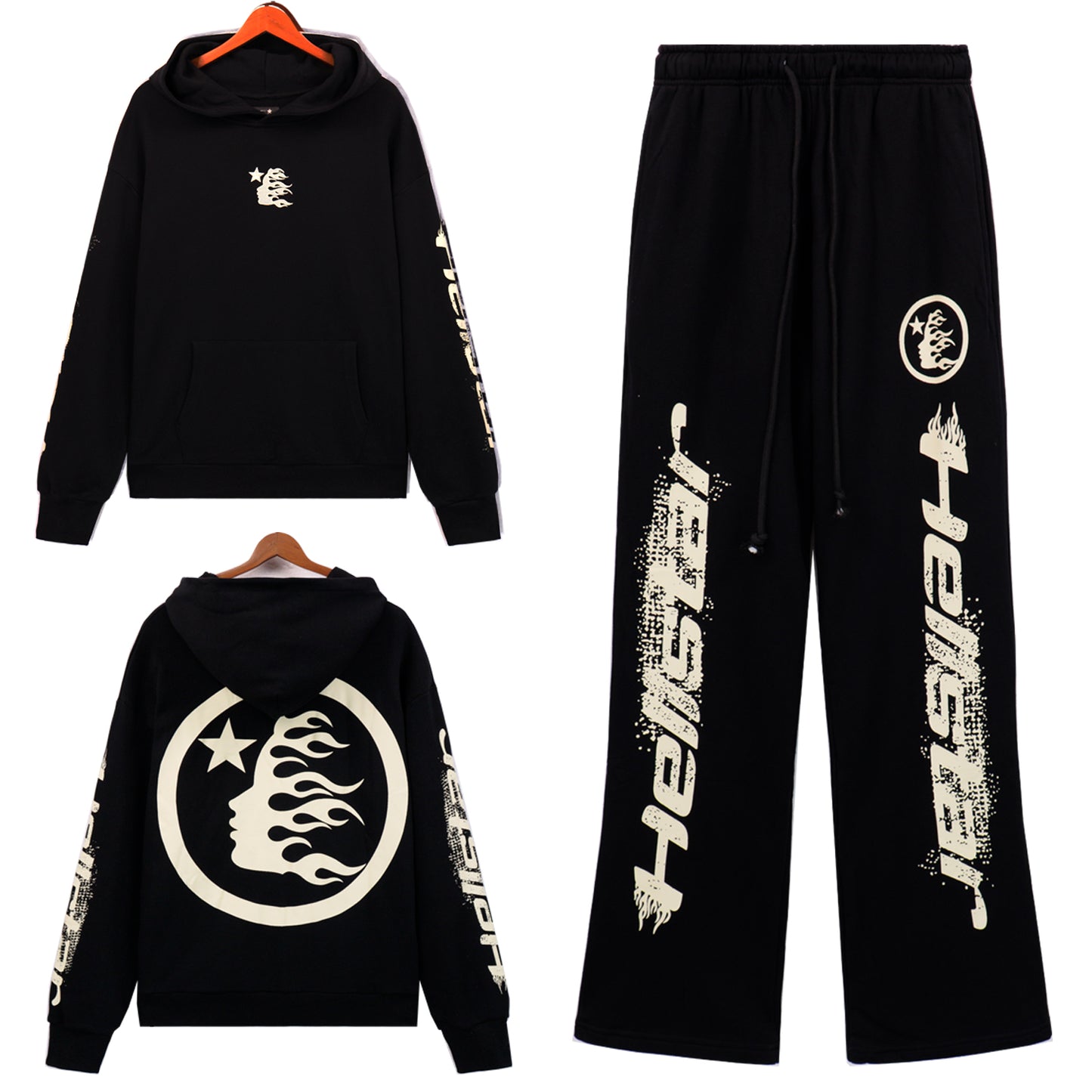 HE Studios 2025 New Hoodie and Pants Set 5658