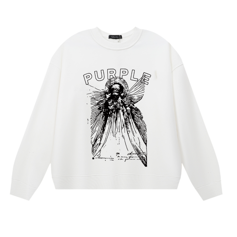 Purple 2025  Men's Long-Sleeve T-shirt Sweatshirt 1134