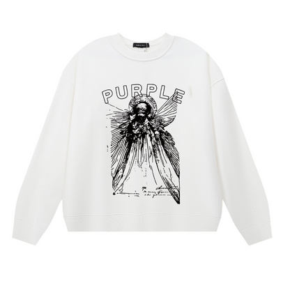 Purple 2025  Men's Long-Sleeve T-shirt Sweatshirt 1134